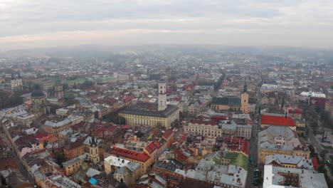 Panorama-der-antiken-Stadt.-Ukraine-Lviv-City