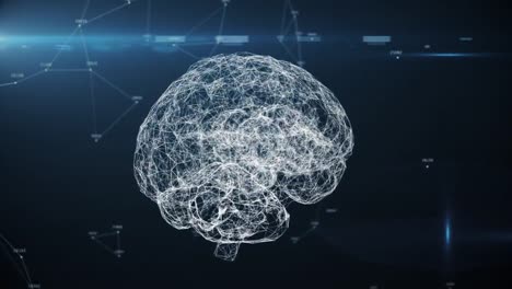 Cerebro-digital-inteligencia-artificial-AI-Big-Data-máquina-de-equipo-de-aprendizaje-profundo-con-código-de-máquina,-animación-3D-de-bucle-sin-fisuras