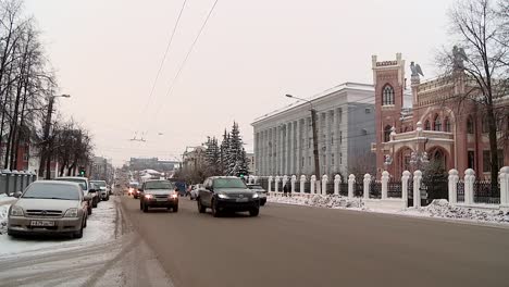 Winter-in-der-Stadt-Kirov-Russische-Provinz