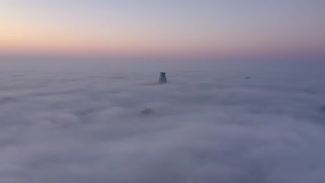 Aerial-View-Of-The-Foggy-Kyiv-City-In-Autumn.-HD