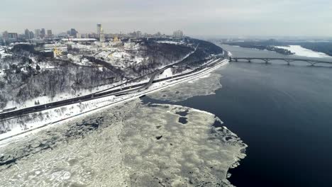 aerial-view-to-the-Kiev-Pechersk-Lavra-and-motherland-monument-in-winter