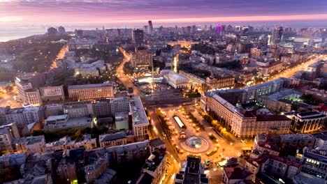 Independence-Square.-Ukraine.-Aerial-view.-City-center.-Kyiv.