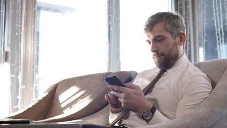 Businessman-Using-Smartphone