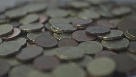 EUR-coins-close-up,-trifle-money.