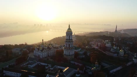 Aerial-view-of-Kiev-Pechersk-Lavra,-Kiev,-Kyiv,-Ukraine