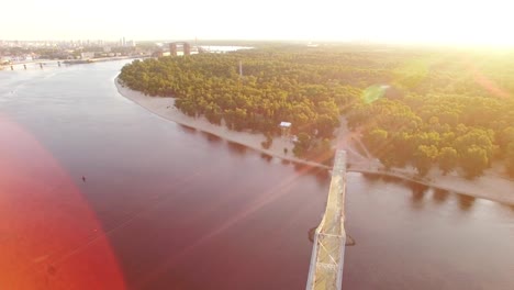 Kiew-Brücke-Luftaufnahme