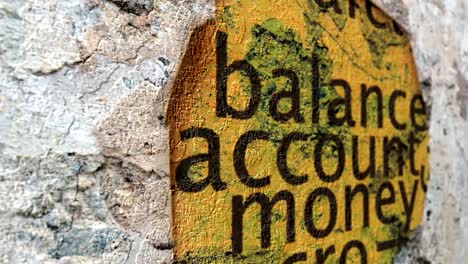 Money-balance-grunge-concept