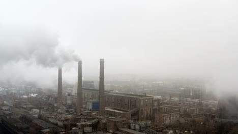 Planta-de-energía-carbón-fábrica-masiva-contaminación-de-humo