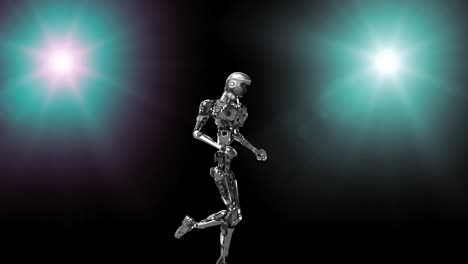 Running-cyborg,-running-robot-render-3D