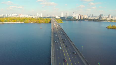 Camera-movement-along-the-automobile-bridge