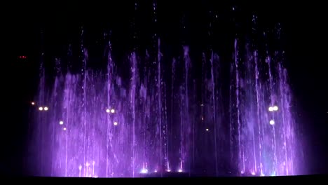 Evening-view-at-colorful-vocal-Montjuic-fountain