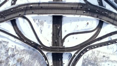 Aerial-view-of-a-turbine-road-interchange-in-Kiev.