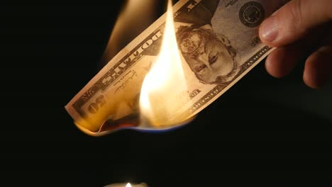 Burning-five-hundred-dollars