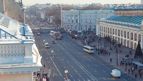 Panorama-de-Nevsky-Prospekt-en-San-Petersburgo