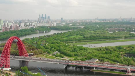 Aerial-view-of-the-modern-cable-stayed-bridge