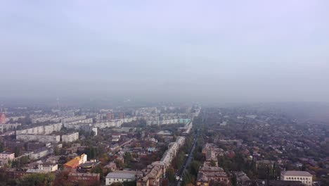 Smog-sobre-la-vista-aérea-de-la-ciudad.-Mariupol