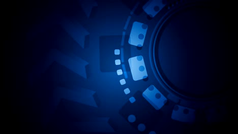 Dark-blue-tech-gear-video-animation-background