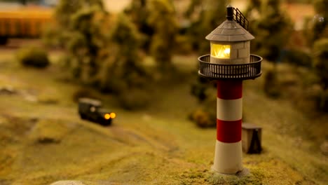 Toy-city-close-up-Lighthouse-Beach-Coast