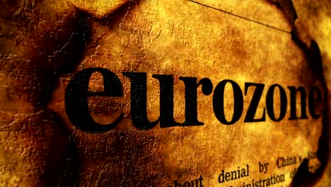 Concepto-de-grunge-de-la-eurozona