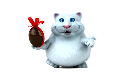 Lustige-Katze---3D-Animation