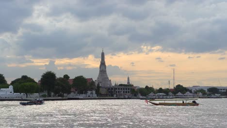 Cityscape-in-old-city-with-unique-architecture-at-sunset