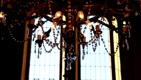 The-interior-of-the-old-church.-Scenery-in-the-church