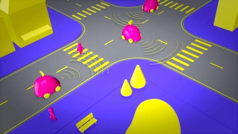 Self-driving-cars---3D-Animation