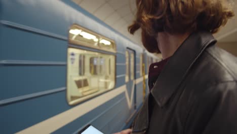 Red-haired-Man-Waiting-for-Train-in-Underground