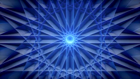 Blue-Polygon-pattern-loop-video,-stage-background-loop-movie