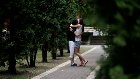 Two-lesbians-kisses-in-the-park