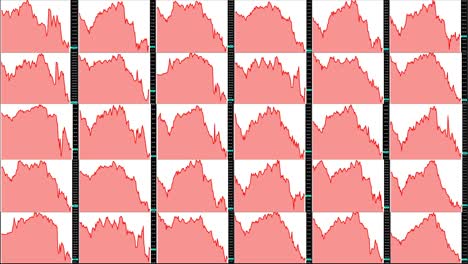 Timelapse-Bildschirm.-Schnell-die-Zeit.-Technische-Marktanalyse.-Trading-range