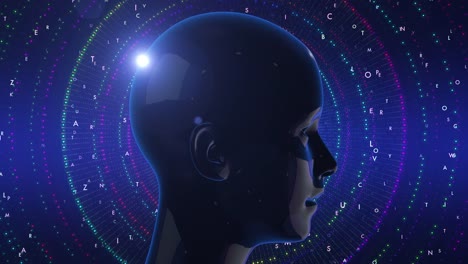 Abstract-Artificial-Intelligence-And-Technology-Related-Animation-With-Human-Head