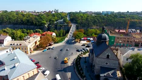 Vista-panorámica-de-drones-aéreos-de-la-ciudad