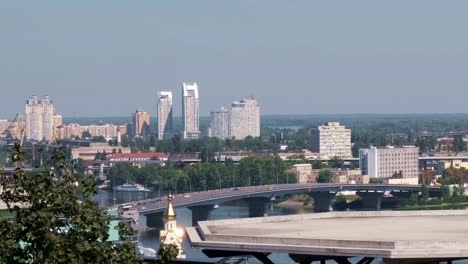 Panoramic-video-clip-views-of-the-embankment-of-the-Dnieper