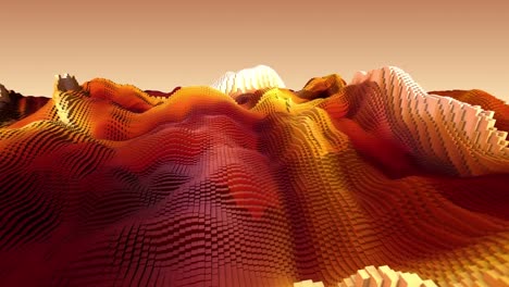 Abstrakte-3D-Stadt-Hintergrund-Animation-mit-beweglichen-Cubes