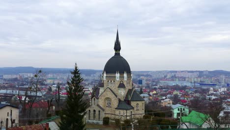 Beautiful-church,-sky-time-lapse-4k