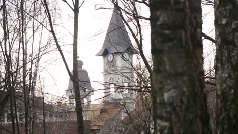 clock-tower-in-city-park.-selective-focus