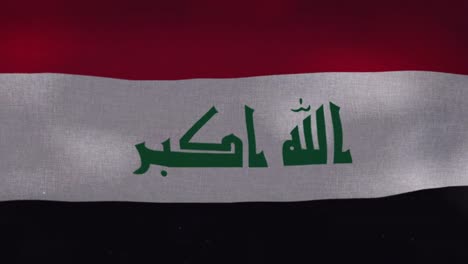 Iraq-National-Flag---Waving