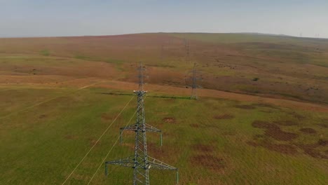 High-voltage-tower-sky