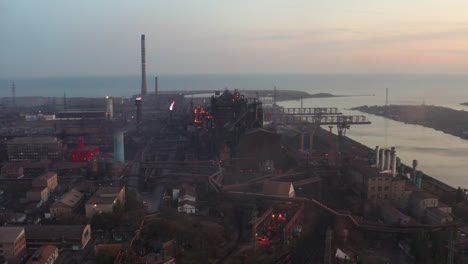 Blast-furnace-shop-on-the-beach.-Aerial-view