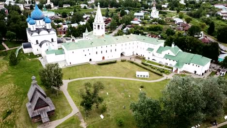 Aerial-view-of-architectural-ensemble-of-Suzdal-Kremlin