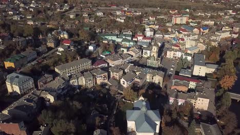 aerial-view-of-Town-Hall-in-a-small-town