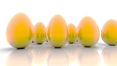 Abstract-golden-eggs-on-white