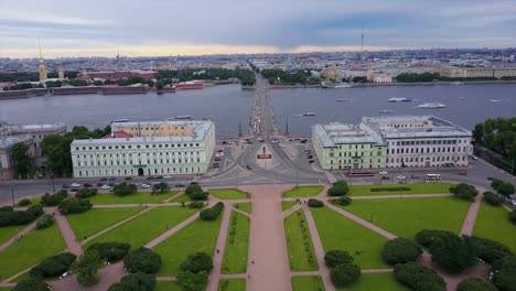 russia-cloudy-day-saint-petersburg-field-of-mars-riverside-bridge-aerial-panorama-4k