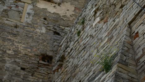 Viejo-muro-de-piedra-en-un-antiguo-castillo