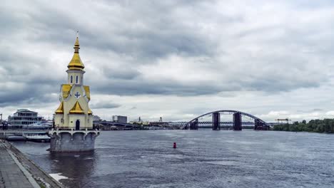 Church-on-Dnieper-River,-Kiev