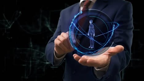 Businessman-shows-concept-hologram-3d-woman-on-his-hand