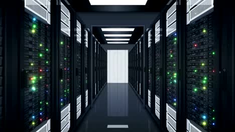 Beautiful-Seamless-Server-Racks-Moving-Through-the-Opening-Doors-in-Data-Center.-Looped-3d-Animation-with-Flickering-Computer-Lights.-Big-Data-Cloud-Technology-Concept.