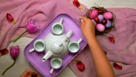 Easter-breakfast-in-pink-tones.