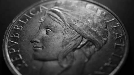 Close-up-of-very-old-coins